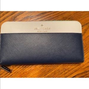 NWT Kate Spade Green Staci Colorblock Large Continental Wallet